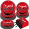 50 Guests Graduation Party Plates Napkins Red 2025 Congrats Grad Tableware Set Class of 2025 Party Supplies Disposable Plates Napkins Forks for Grad Party Decorations